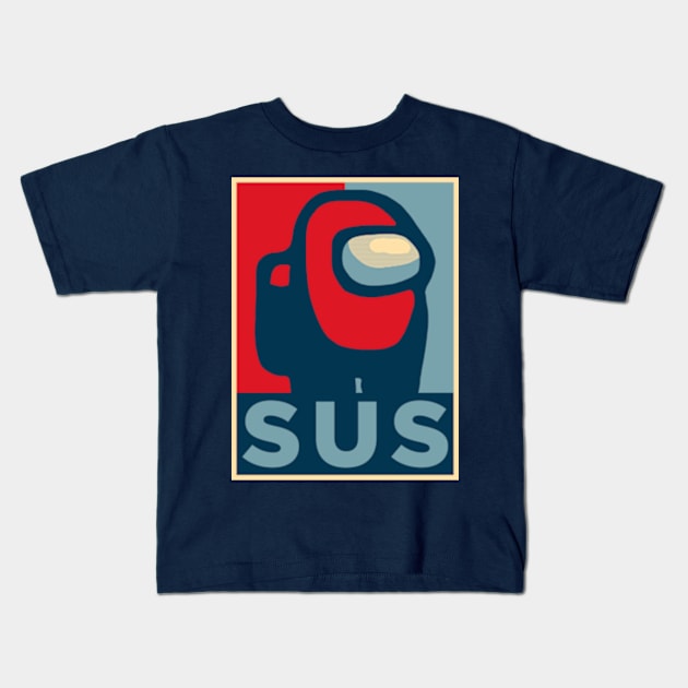 Sus Kids T-Shirt by SearchingForOtherPlayers